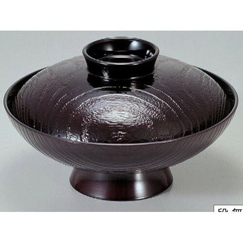 お椀 6寸小槌煮物椀 溜木目 洗浄機可 [18φ x 10.5cm] 耐熱ABS樹脂 食洗機可 (7-176-11) | 小吹椀 汁椀 ..