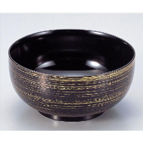 お椀 5寸平日野丼黒に金かすり [15φ x 7.2cm] ABS樹脂 (7-254-14) | お好み丼 丼ぶり カフェ丼 鉢 ラーメン そば うどん ボウル 食器 業務用 飲食店 カフェ うつわ 器 おしゃれ かわいい ギフト プレゼント 誕生日 贈り物 贈答品