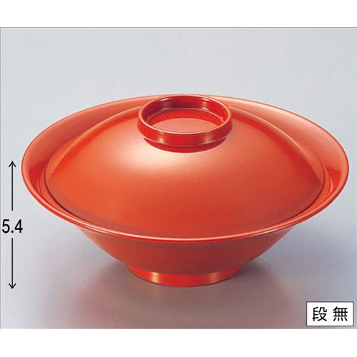 お椀 5.3寸平富士煮物椀総洗朱 [16.1φ x 8.2cm] 熱硬化性樹脂(メラミンまたはユリア樹脂) (7-263-9) | ..