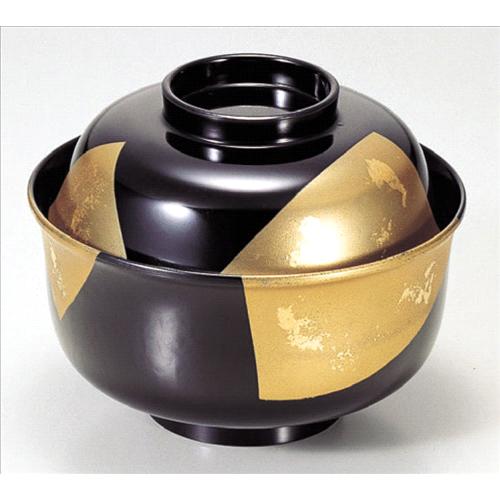 お椀 4寸羽反椀黒色紙金箔 [12.1φ x 9.6cm] 熱硬化特殊樹脂 食洗機可 (7-268-12) | 漆器 小吹椀 汁椀 お椀 煮物碗 吸物椀 スープ soupcup プレゼント ギフト 結婚祝い 引き出物 内祝い 開店祝い 退職祝い 贈答品 贈り物 人気 通販 おしゃれ かわいい 業務用 飲食店