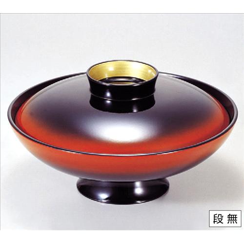 お椀 7寸小槌煮物椀朱ぼかしつば金 [21φ x 11.7cm] 熱硬化性樹脂(メラミンまたはユリア樹脂) (7-277-12..