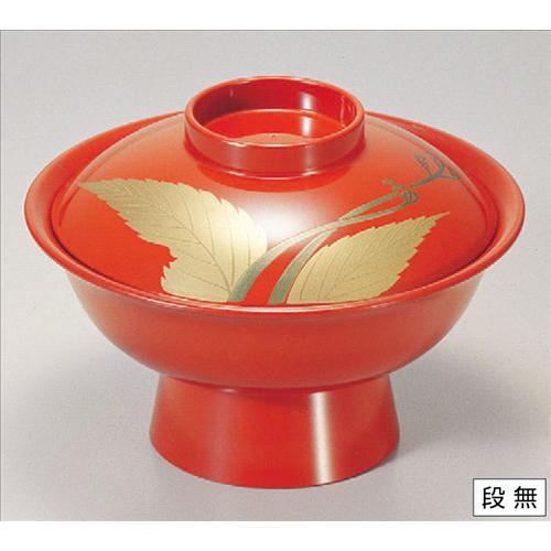 お椀 5.5寸大名椀朱にわらび内朱 [16.3φ x 11.5cm] ABS樹脂 (7-281-4) 【料亭 旅館 和食器 飲食店 業務用】