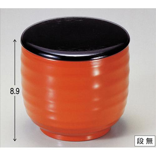 お椀 さざ波飯器朱内朱/黒 洗浄機可 [10φ x 9.5cm ・内寸9.4φ x 7.8cm] 熱硬化性樹脂(メラミンまたはユリア樹脂) 耐熱ABS樹脂 食洗機可 (7-297-4) | 漆器 小吹椀 汁椀 お椀 煮物碗 吸物椀 スープ プレゼント ギフト 贈答品 贈り物 おしゃれ かわいい 業務用 飲食店