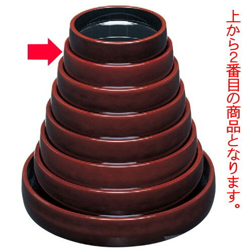 寿司 D.Xタイコ型すし桶溜内漆調黒天溜底黒塗8寸 SS塗 [24.5φ x 6.3cm] ABS樹脂 (7-457-9) | すし 寿司 sushi 寿司桶 出前 パーティ おすすめ 人気 食器 業務用 飲食店 カフェ うつわ 器 おしゃれ かわいい お洒落 ギフト プレゼント 結婚祝い 誕生日 贈り物 贈答品