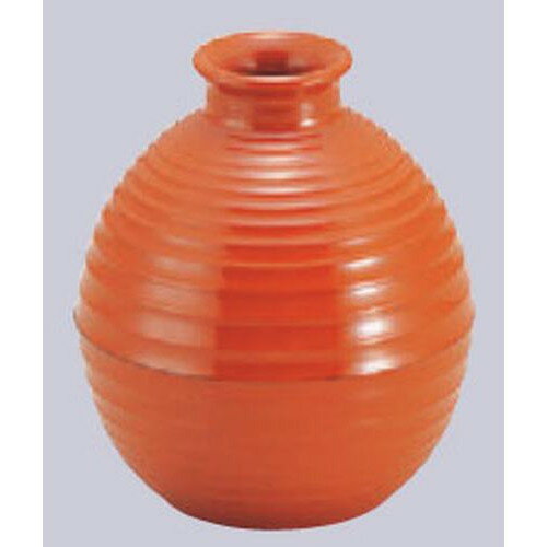 そば・うどん とっくりダシ入れ朱中 [10φ x 11.5cm] ABS樹脂 (7-533-15) | そば 蕎麦 めん 麺 おすすめ..