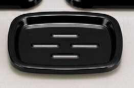 ホテルグッズ 小判石鹸皿ブラック(大) [11.7 x 9.1 x 1.3cm] 熱硬化性樹脂(メラミンまたはユリア樹脂) (7-902-17) 【料亭 旅館 和食器 飲食店 業務用】