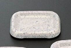 ホテルグッズ 長角石鹸台御影(小) [9.5 x 7.4 x 1.5cm] 熱硬化性樹脂(メラミンまたはユリア樹脂) (7-903-15) 【料亭 旅館 和食器 飲食店 業務用】