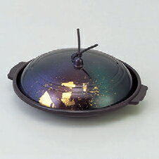 アルミ製品 ミニ陶板焼深型金箔虹 [16.5φ x 6.5cm] (7-918-28) 【料亭 旅館 和食器 飲食店 業務用】