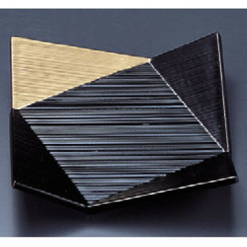 松花堂 隅折角皿黒隅金 洗浄機可 [11.3 x 11.3 x 2.6cm] 耐熱ABS樹脂 食洗機可 (7-372-26) | 小皿 取り皿 人気 おすすめ 食器 業務用 飲食店 カフェ うつわ 器 おしゃれ かわいい ギフト プレゼント 引き出物 誕生日 贈り物 贈答品