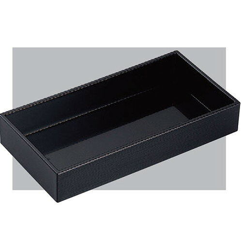 松花堂 8寸遊菜箱黒ヘギ目 洗浄機可 [24.4 x 12.6 x 4.5cm] 耐熱ABS樹脂 食洗機可 (7-316-9) | 松花堂 弁当 正月 元旦 お節 おすすめ 人気 食器 業務用 飲食店 カフェ うつわ 器 おしゃれ かわいい お洒落 ギフト プレゼント 内祝い 結婚祝い 誕生日 贈り物 贈答品