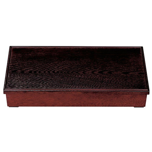 松花堂 新尺7寸深型長手木目松花堂溜 [50.3 x 26.1 x 9.1 内寸48 x 23.8 x 7.5 cm] ABS樹脂 (7-320-1) | 松花堂 弁当 正月 元旦 お節 おすすめ 人気 食器 業務用 飲食店 カフェ うつわ 器 おしゃれ かわいい お洒落 ギフト プレゼント 結婚祝い 誕生日 贈り物 贈答品