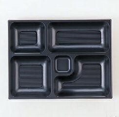 幕の内弁当 W-3 9寸長手P.S黒仕切薄型 1梱 2000枚入り P．S (7-443-25) | 漆器 松花堂 弁当 正月 元旦 お節 おすすめ 人気 食器 業務用 飲食店 カフェ うつわ 器 おしゃれ かわいい お洒落 ギフト プレゼント 引き出物 内祝い 結婚祝い 誕生日 贈り物 贈答品