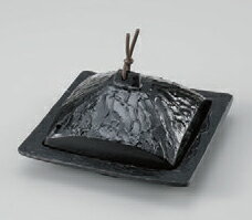 アルミ製品 角陶板黒蓋付 [外寸16.4 x 16.4 x 8.4cm] アルミ (7-918-37) 【料亭 旅館 和食器 飲食店 業務用】