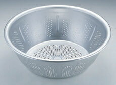 ボール・バット 水切ザル アルマイト 38cm [38φ x 14cm] アルミ (7-966-6) 【料亭 旅館 和食器 飲食店 業務用】