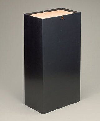 客室用品 のっぽダストBOX/W(容量20リットル)ブラック [18 x 30 x 60cm] 木製品 (7-905-26) 【料亭 旅館 和食器 飲食店 業務用】