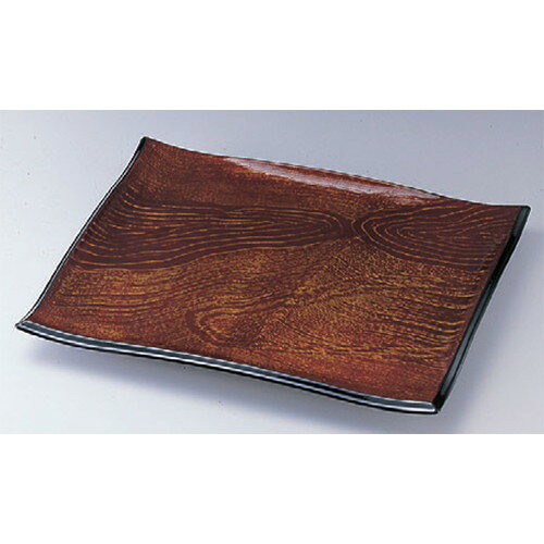 バイキング盛器 (大)清流盛器 シルク木目 [45.9 x 38.7 x 4.7cm] ABS樹脂 (7-609-15) | 角 角皿 スクエア 食器 業務用 飲食店 カフェ うつわ 器 おしゃれ かわいい ギフト プレゼント 引き出物 内祝い 結婚祝い 誕生日 贈り物 贈答品 おすすめ