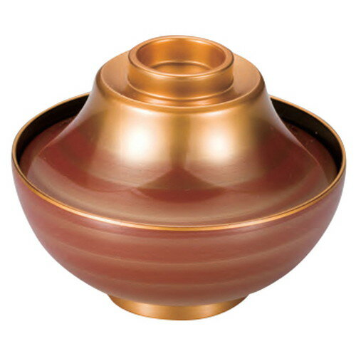 4寸華富士椀 金朱刷毛目 [ 11.6φ x 9cm ] | 小吹椀 汁椀 お椀 煮物碗 吸物椀 スープ soupcup プレゼン..