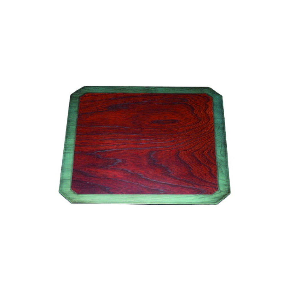 尺1寸けやき隅切敷膳　アンティーク青銅 [33×33×0.8cm] | 和食 料理 定食 懐石料理 演出 テーブルウエア テーブルマット 懐石マット