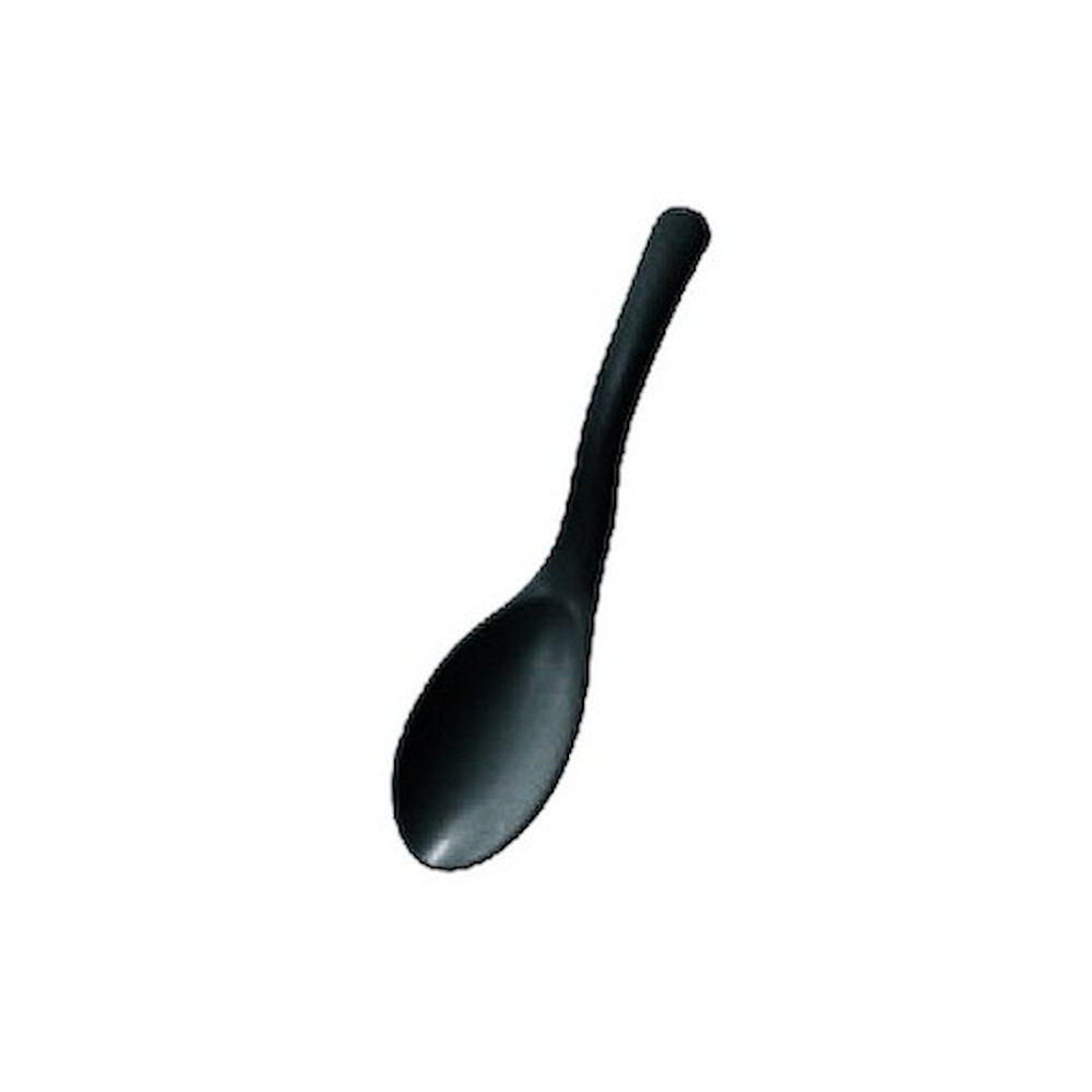 耐熱フィットレンゲ　黒 [17.5×4.2cm] | れんげ レンゲ スプーン 開店 定食 うどん そば ラーメン