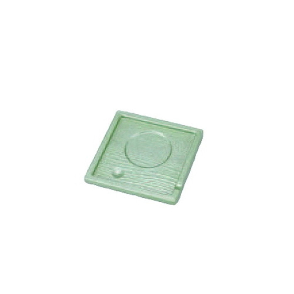 角茶碗蒸し台　グリーン雲流 [12.8×12.8×1.6cm] | 銘々皿 茶托 菓子皿 上品 和菓子 受皿