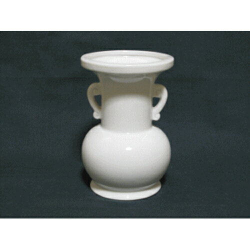 仏花瓶 白 4.5寸 [高さ13.6cm] | 仏具 仏壇 お盆 お彼岸 迎え火 供養 お寺 お墓 仏様 仏前 盆 お坊さん お供え 手元供養 佛具