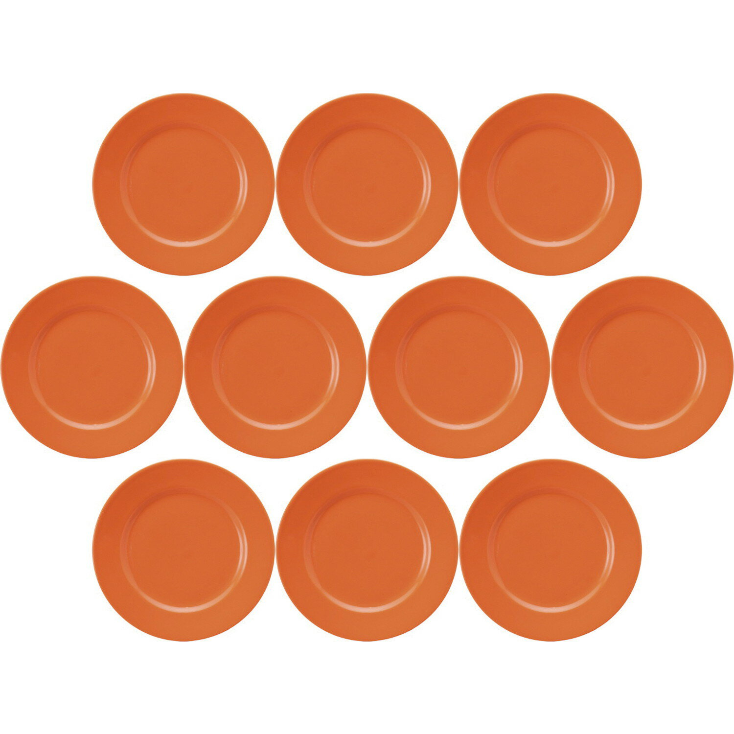 10個セット プロヴァンス リム玉23cm皿 パーシモン [23×2.4cm] | 洋食器 中皿 プロヴァンス 盛り皿 業務用