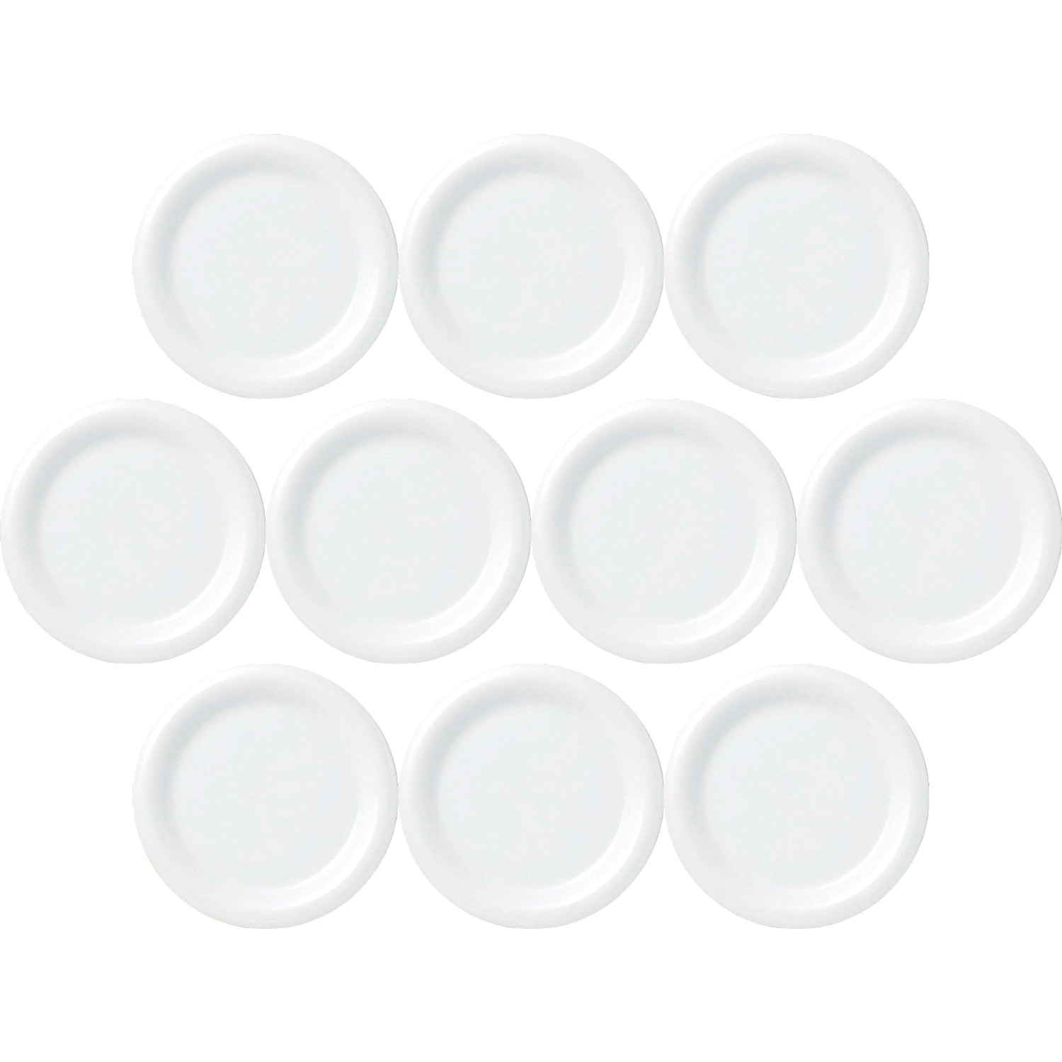 10個セット ホワイトハット 23cm皿 [22.8×2.5cm] | 洋食器 ハット 盛り皿 ホワイト 業務用