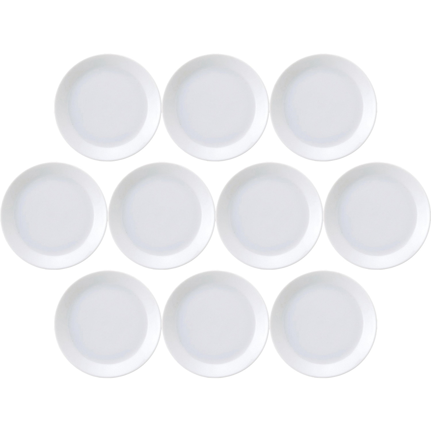10個セット ナポリ 17cm皿 [16.6×2.3cm] | 洋食器 洋皿 ナポリ 超白磁 パンプレート