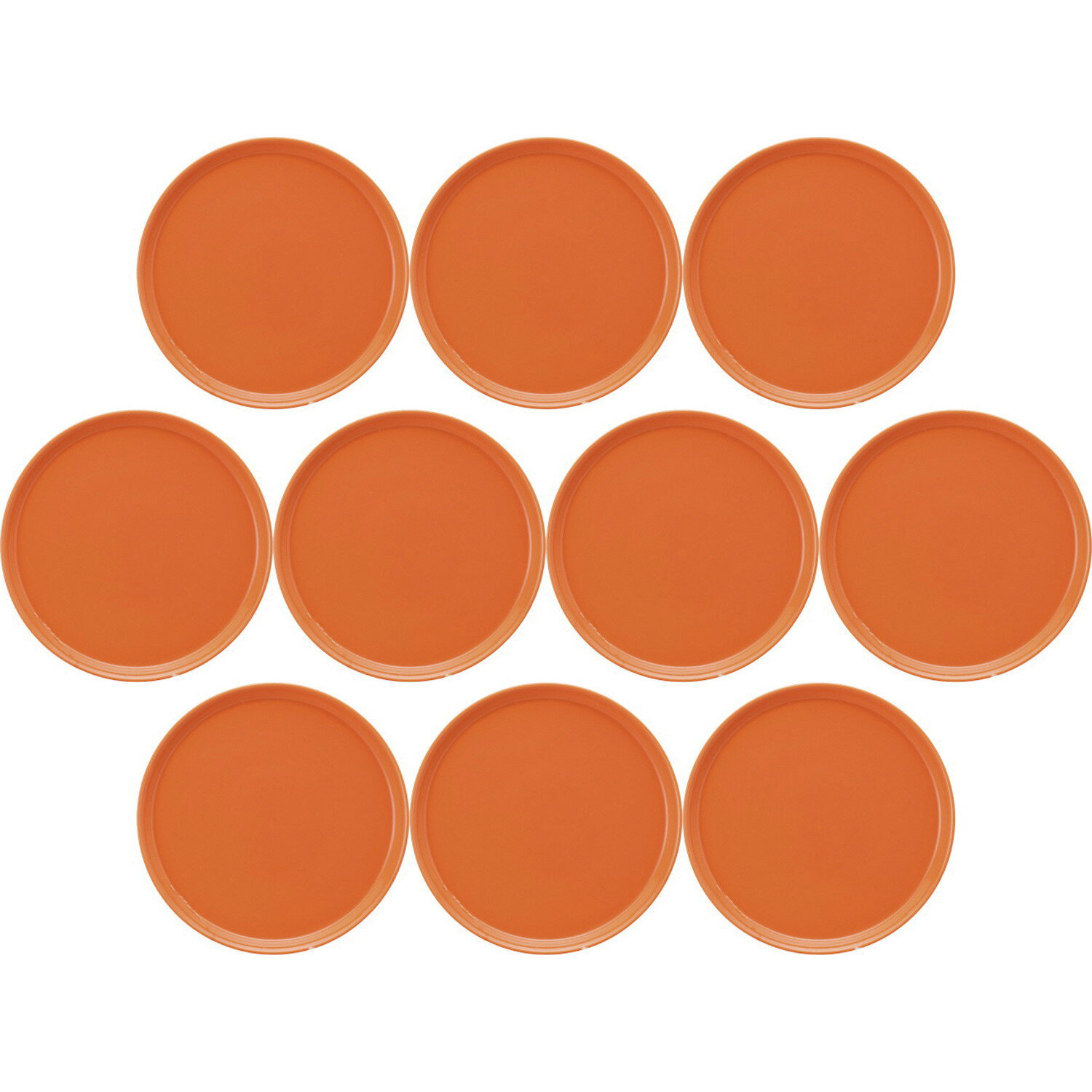 10個セット エトワール 25cm皿 パーシモン [25×2.3cm] | 洋食器 エトワール 大皿 オレンジ 業務用