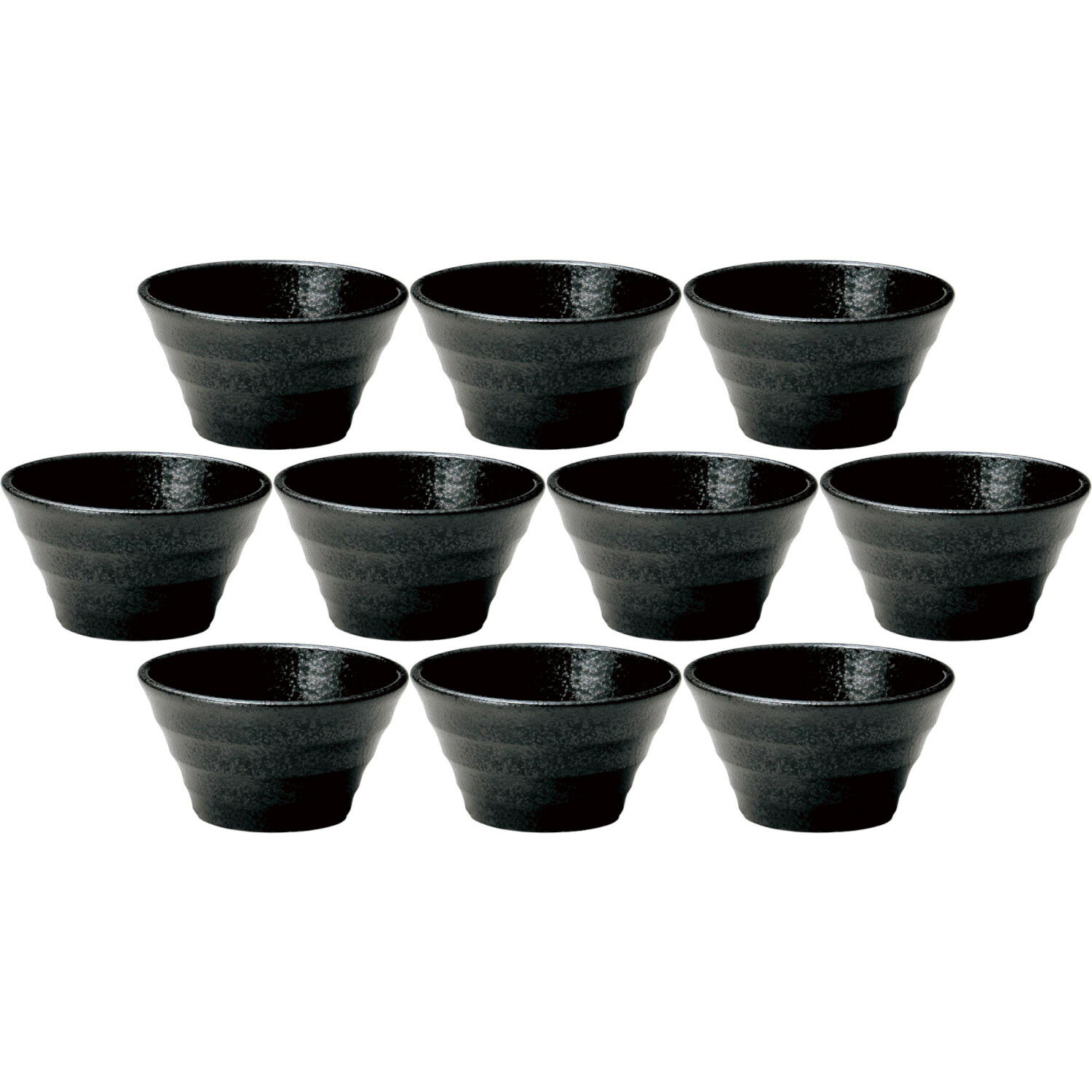 10個セット リネア 11cmボール 黒耀 [11.2×6cm・280cc] | 洋食器 ミニボウル 小鉢 ブラック　おしゃれ