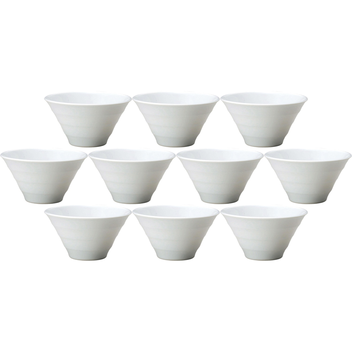 10個セット リネアホワイト 19cm深ボール [18.6×10.2cm・1,220cc] | 洋食器 お椀 ボウル 白 レストラン