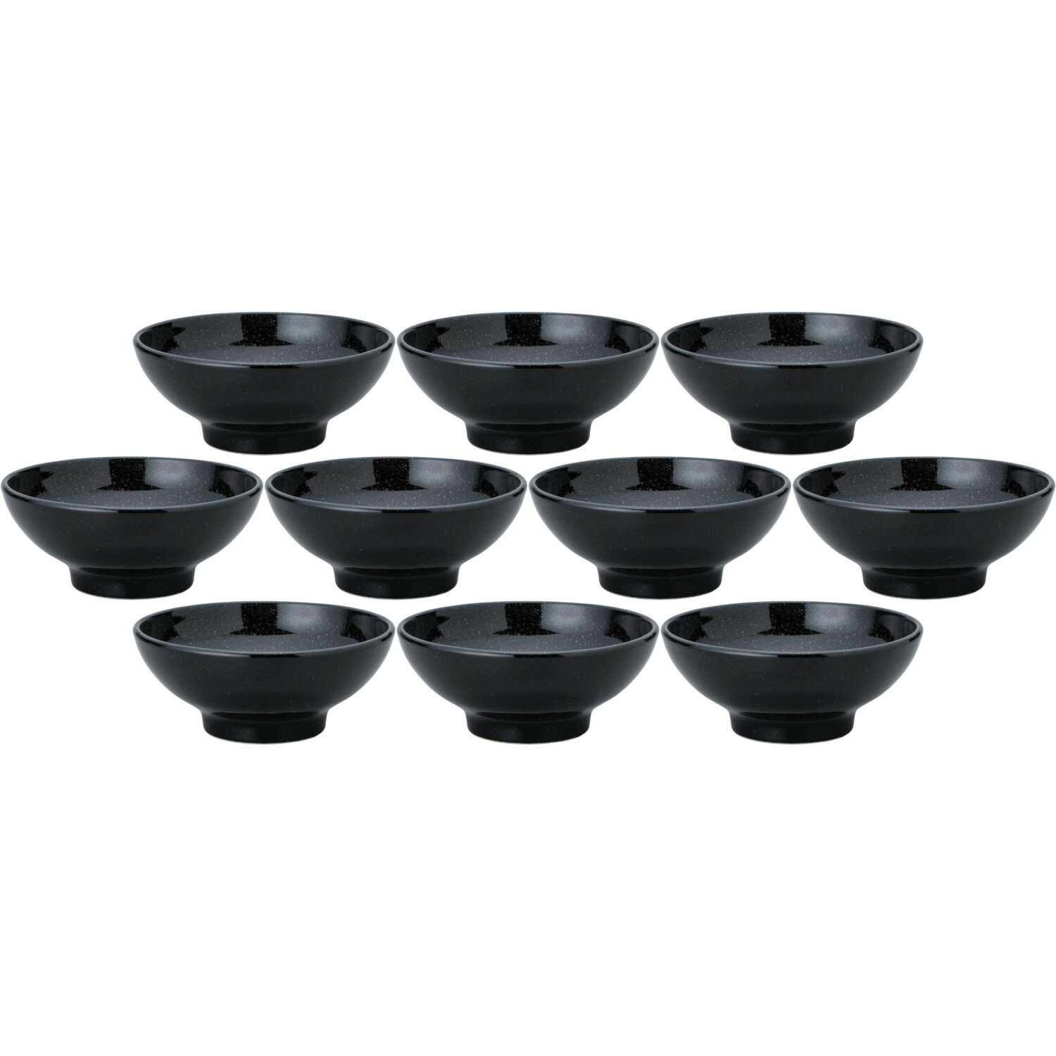 10個セット ユーラシア 20cmボール 黒御影 [20.7×8.7cm・1,350cc] | 洋食器 ブラック ボウル お椀 業務用