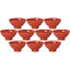 10個セット ユーラシア 19cm深ボール 赤 [19.3×10.1cm・1,320cc] | 洋食器 ボウル お椀 レッド レストラン
