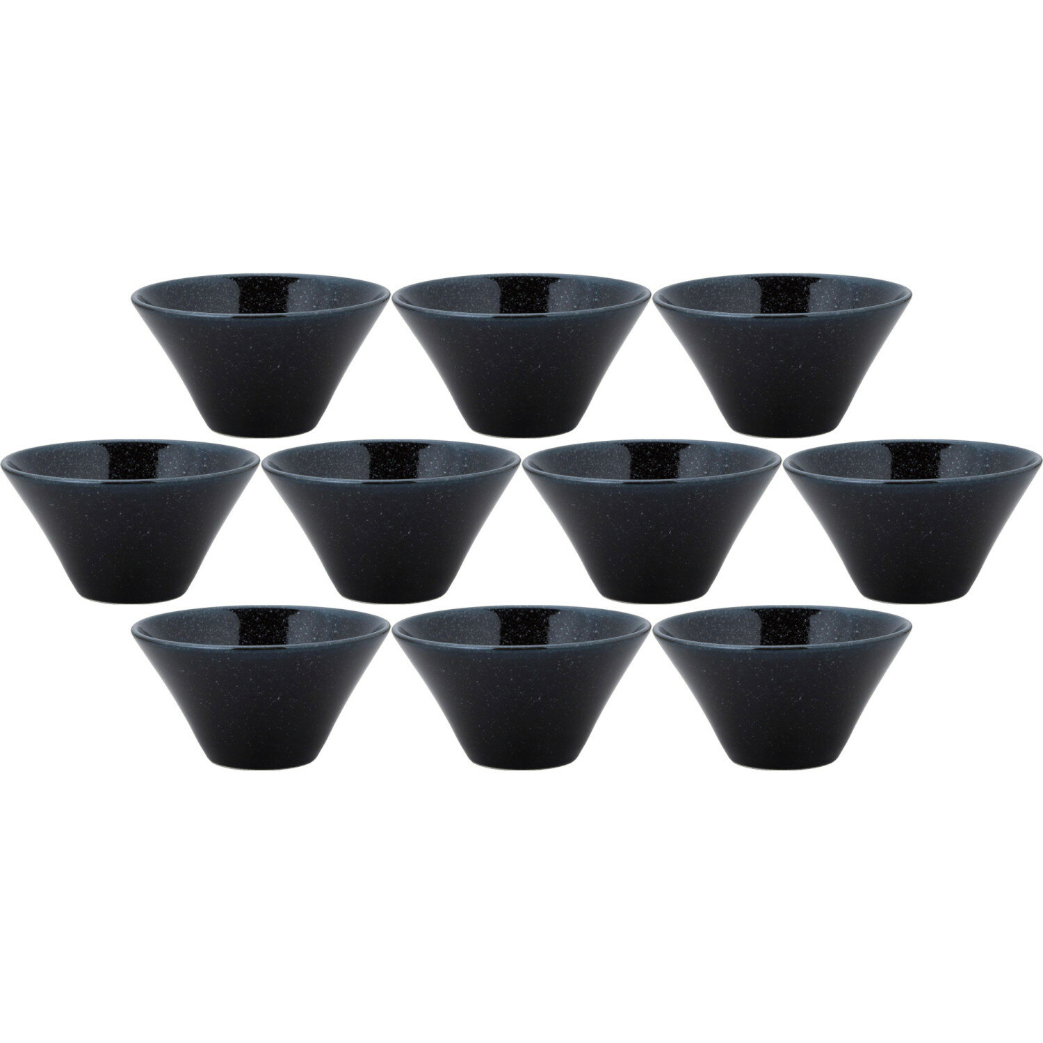 10個セット 水明 19cm深ボール 黒御影 [18.6×10.2cm・1,230cc] | 和食器 深ボウル マルチボウル サラダボウル ブラック