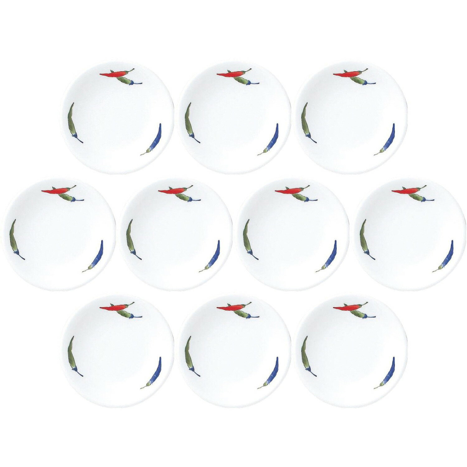 [商品名]10個セット DC唐辛子 メタ10cm皿[素材]陶磁器[寸法]10×2cm結婚式のお返し、母の日のプレゼント、退職祝いなど、さまざまな場面でご利用いただけます。陶器の専門問屋が厳選した、プレゼントやギフトにピッタリな逸品です。[10×2cm] 陶磁器 10×2cm一部の商品はメーカーよりお取り寄せとなりますので、納期が前後することがございます。あらかじめご了承ください。商品によっては手造りのため、写真と色・かたちが若干異なることがございます。われものですので丁重に梱包させていただいておりますが、ご質問などございましたらお気軽にお問い合わせください。ご注文に関する注意事項は 【こちら】ご購入前にご確認ください。