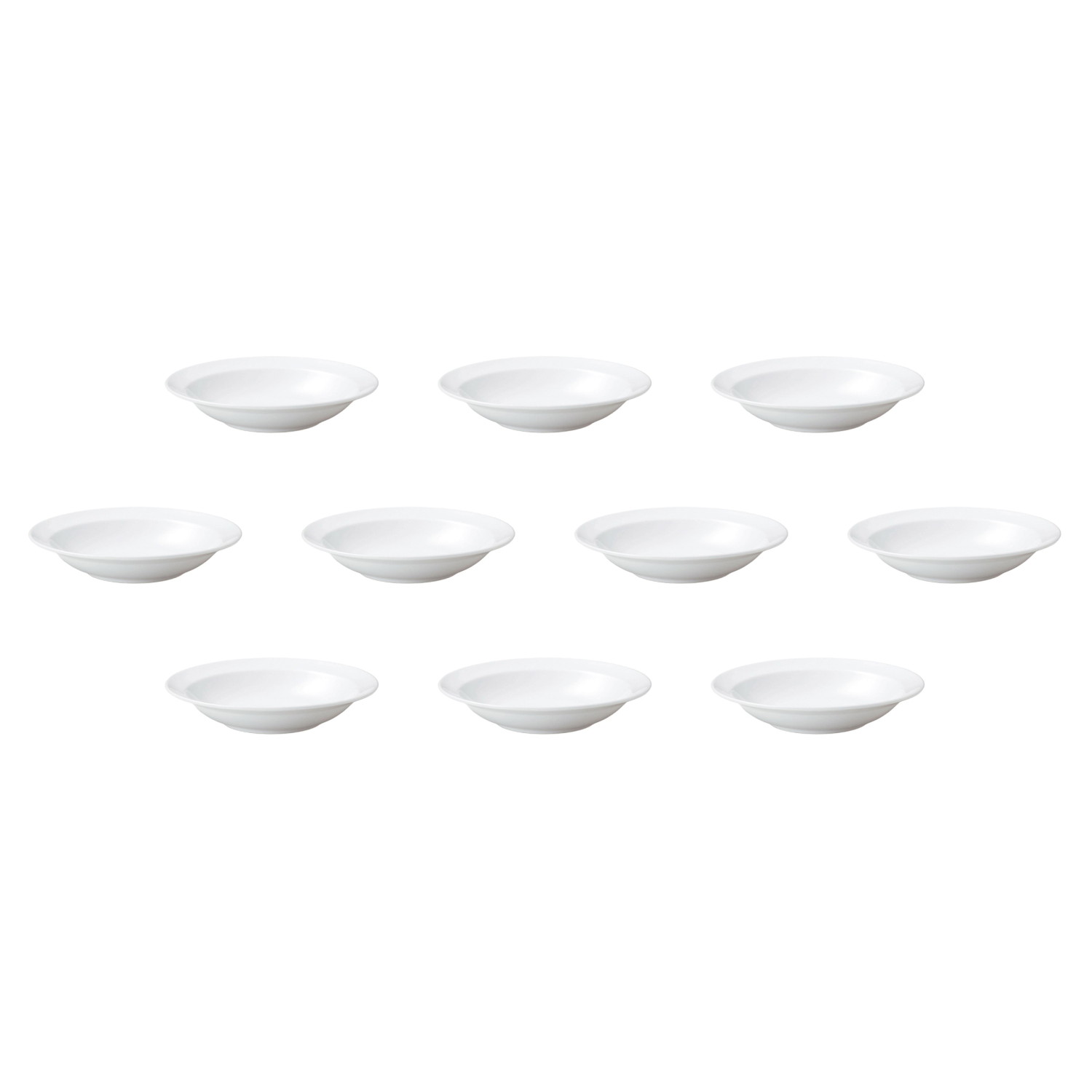 10個セット DCペンタゴン ハーフリム24cm深皿 [23.5×4.1cm] | 洋皿 洋食器 カレー皿 レストラン 深め