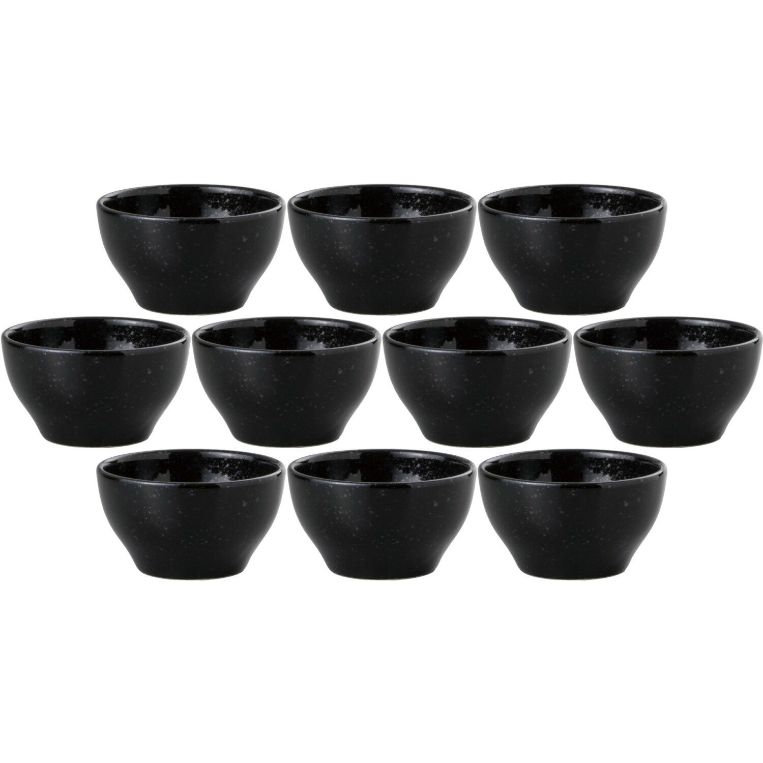 10個セット ベーシック 9cmボール 黒御影 [9.1×5.2cm・180cc] | 洋食器 ミニボウル お椀 ブラック 調味..