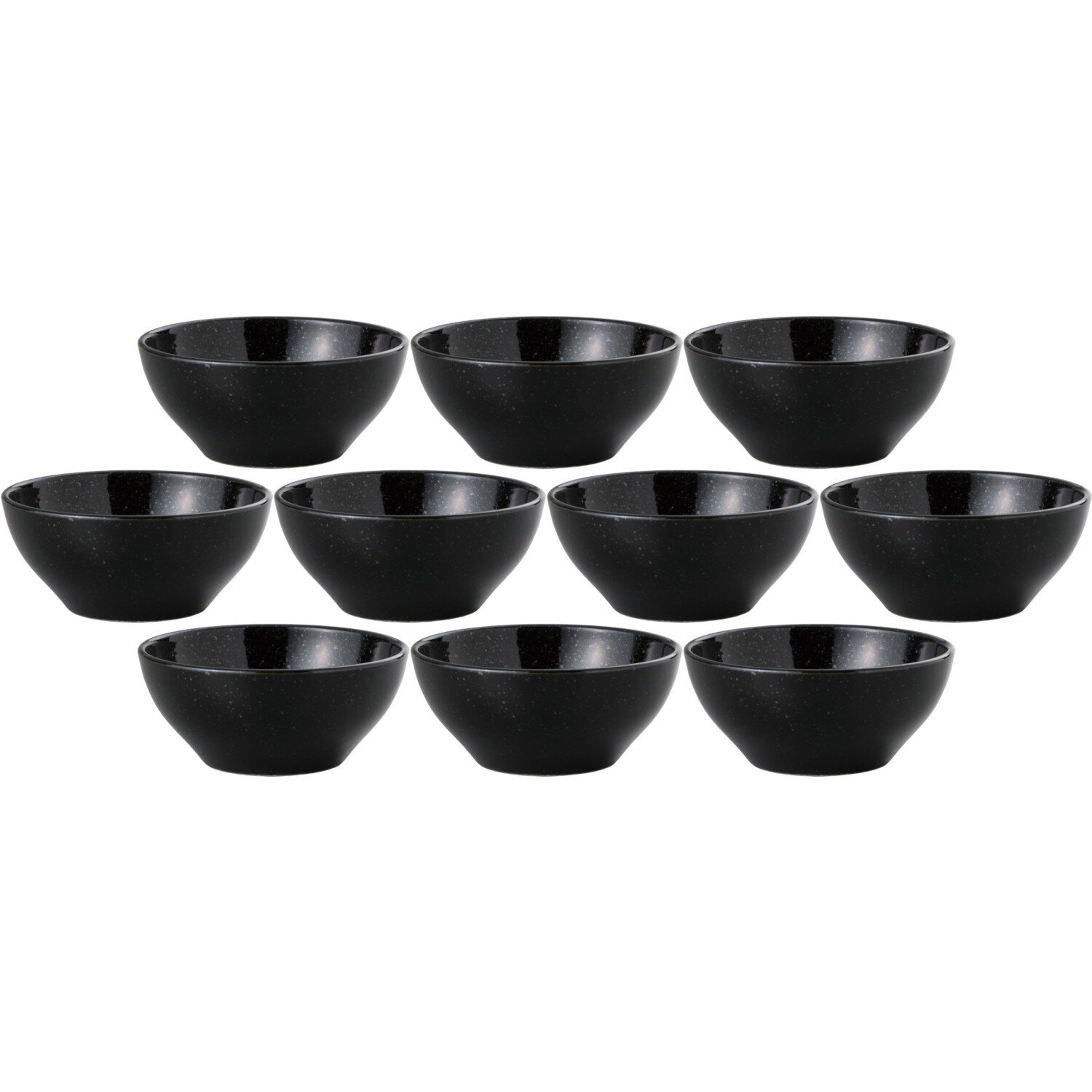 楽天せともの本舗10個セット ベーシック 14cmボール 黒御影 [14.2×6.1cm・520cc] | 洋食器 ボウル お椀 ブラック サラダボウル