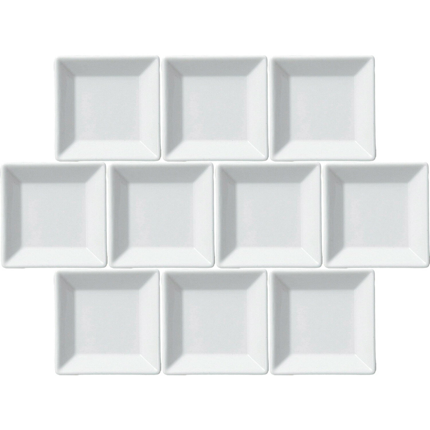 [商品名]10個セット スクエアー 10cm正角皿 白[素材]陶磁器[寸法]9.6×2cm結婚式のお返し、母の日のプレゼント、退職祝いなど、さまざまな場面でご利用いただけます。陶器の専門問屋が厳選した、プレゼントやギフトにピッタリな逸品です。[9.6×2cm] 陶磁器 9.6×2cm一部の商品はメーカーよりお取り寄せとなりますので、納期が前後することがございます。あらかじめご了承ください。商品によっては手造りのため、写真と色・かたちが若干異なることがございます。われものですので丁重に梱包させていただいておりますが、ご質問などございましたらお気軽にお問い合わせください。ご注文に関する注意事項は 【こちら】ご購入前にご確認ください。