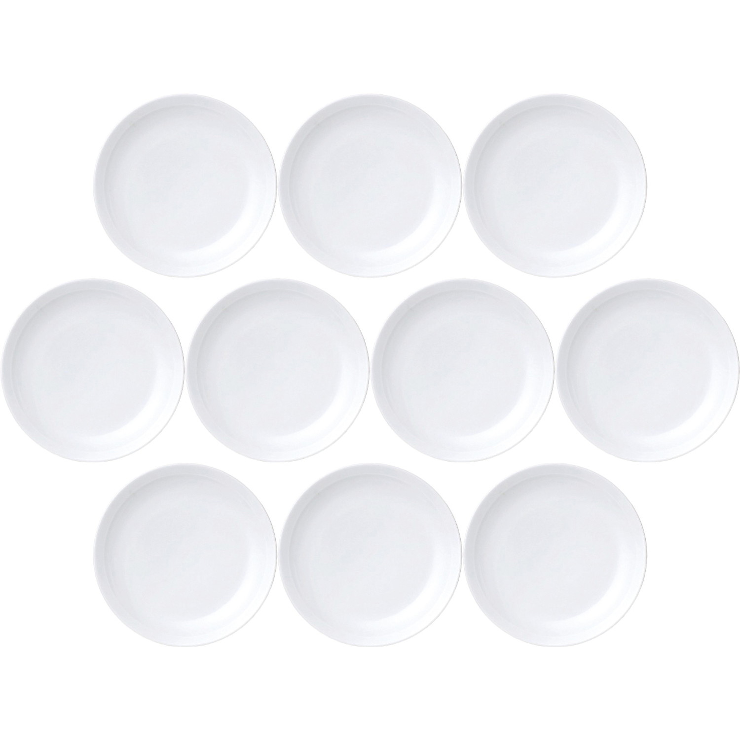 10個セット 白中華 リム高台28cm皿 [28×4.3cm] | 中華食器 中華皿 ホワイト リム高台皿 メインディッシュ