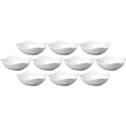 10個セット スクエア 22cmボール [21.9×7.1cm] | 洋食器 盛り皿 スクエアボウル ホワイト メインディッシュ