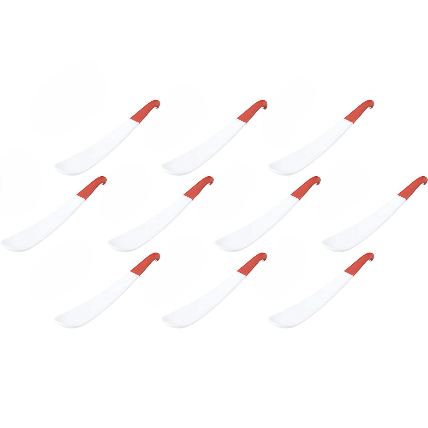 10個セット DC強化スプーン 強化スイーツスプーン 赤 [14.2×2.4cm・1.5cc] | 強化スプーン デザートスプーン レッド 強化磁器 ダイアセラム