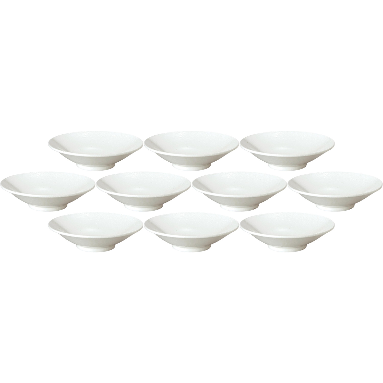 10個セット 和風中華 切立高台23cm浅丼 粉引 [23.5×6.3cm・1,000cc] | 中華食器 中華皿 浅型ボウル 切立高台丼 麺どんぶり