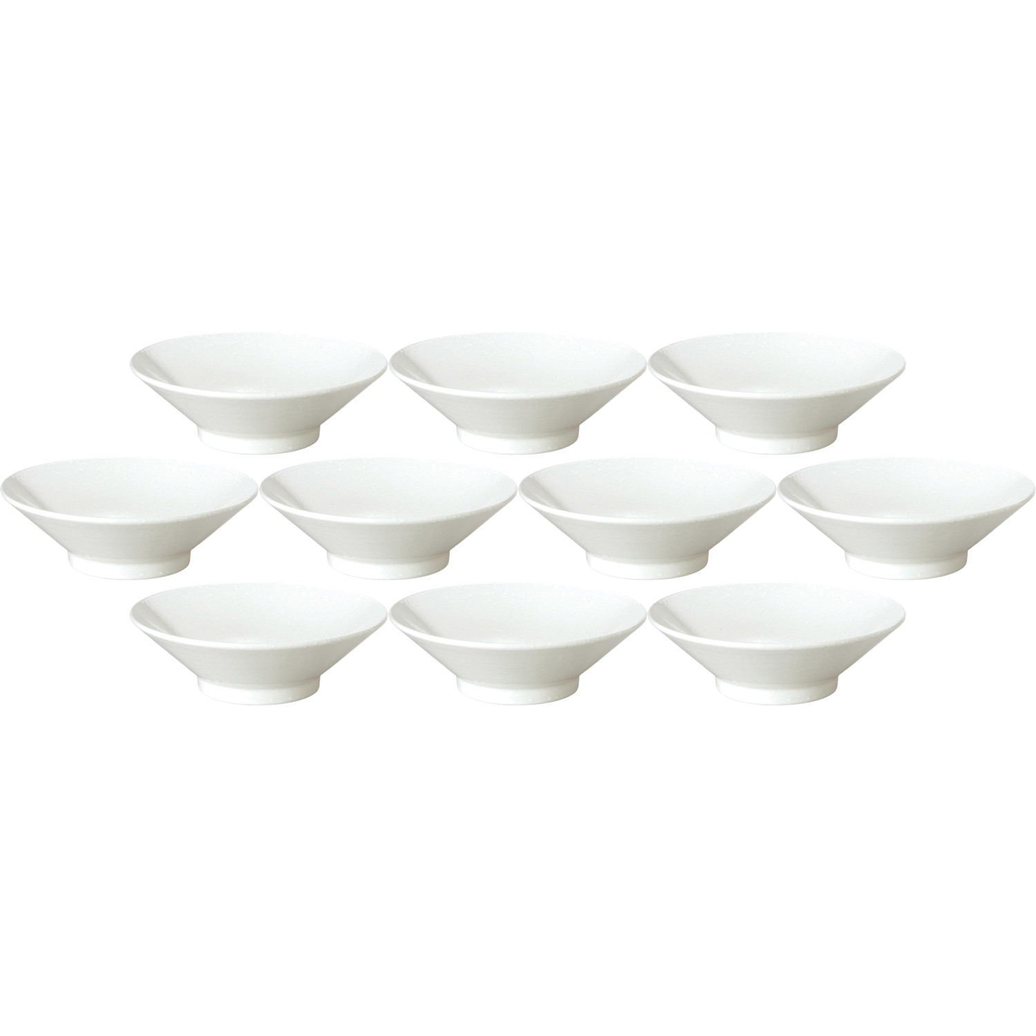 10個セット 和風中華 切立高台24cm浅丼 粉引 [24.2×7.9cm・1,400cc] | 中華食器 浅型ボウル 切立高台丼 麺どんぶり 麺鉢