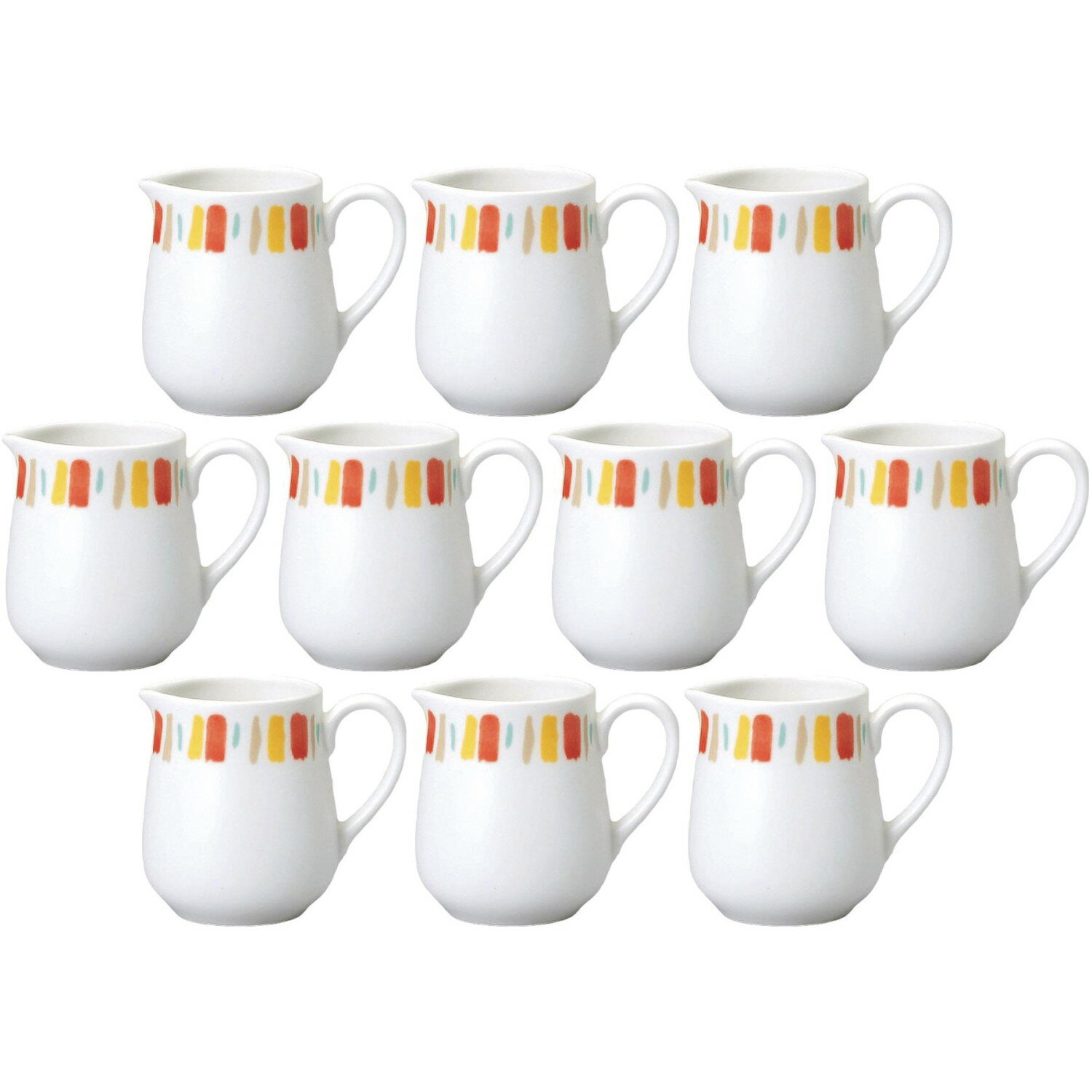 10個セット DCオレンジサークル クリーマー [4.6×6.5cm・100cc] | 洋食器 ミルクポット ミルクピッチャー オレンジサークル カフェ
