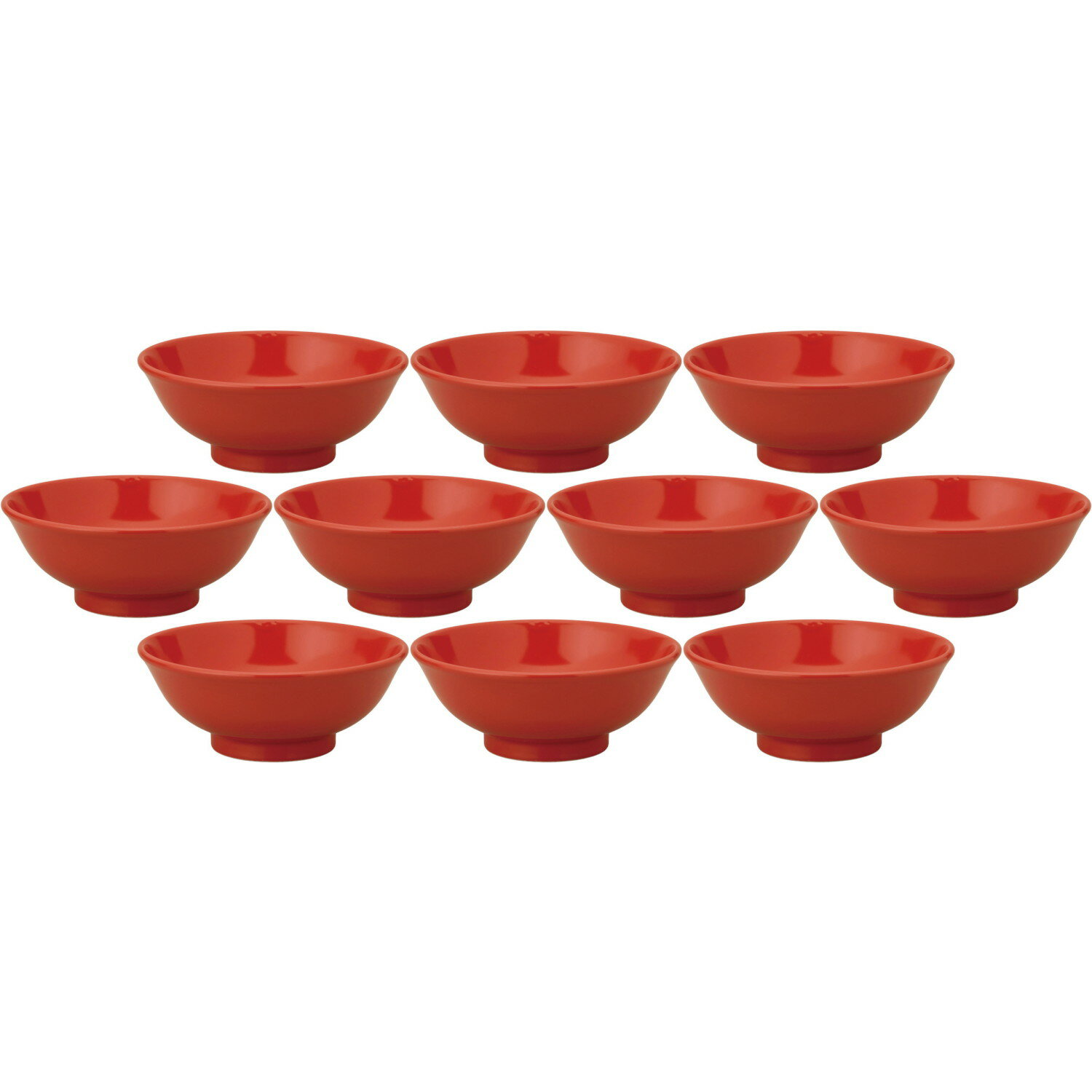 10個セット 紅中華 反高台21cm丼 赤 [20.5×8.4cm・1,250cc] | 中華食器 反高台丼 レッド ラーメン丼 おしゃれ