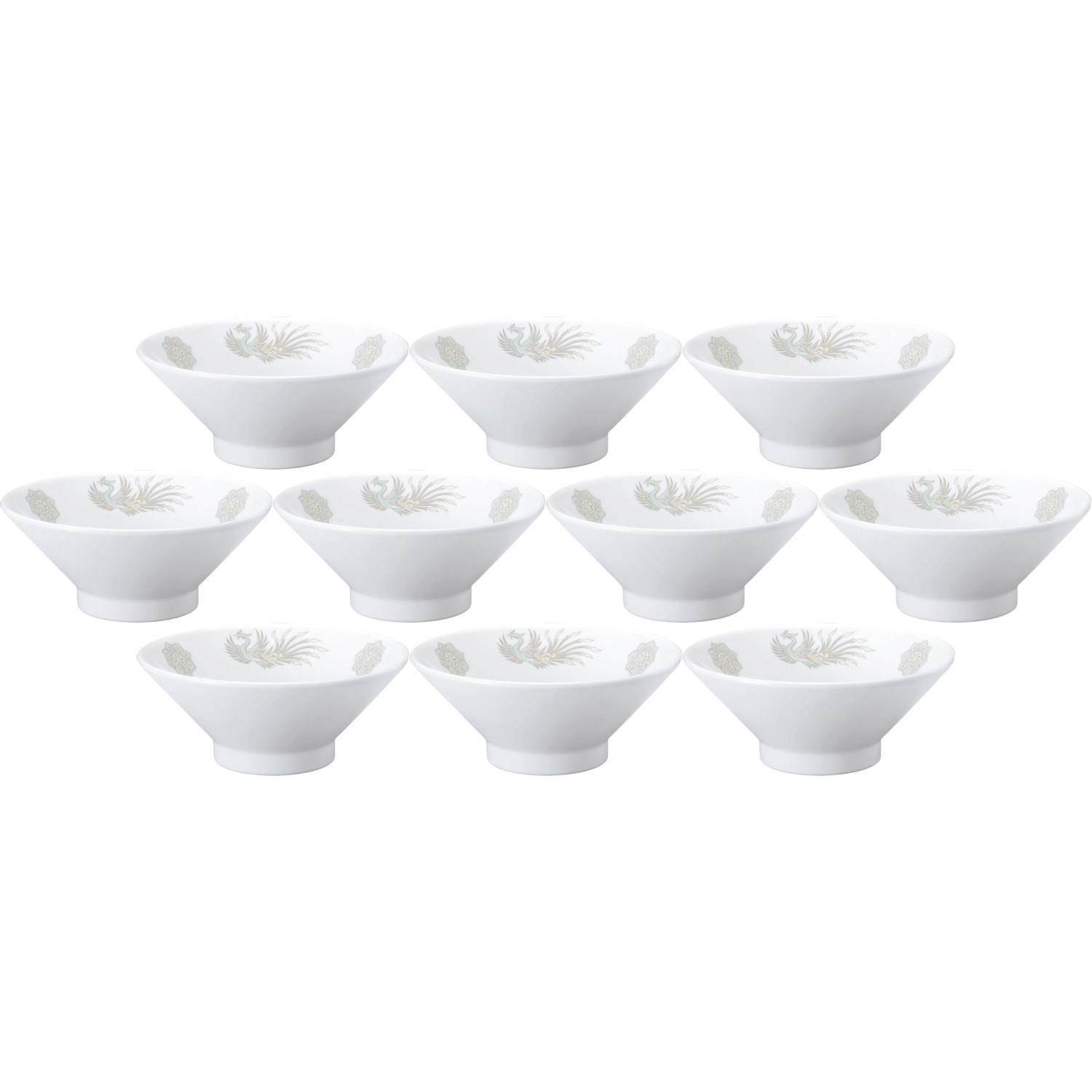 10個セット 北京 切立高台22cm丼 [21.3×8.8cm・1,200cc] | 中華食器 切立高台丼 麺鉢 ラーメンどんぶり 北京