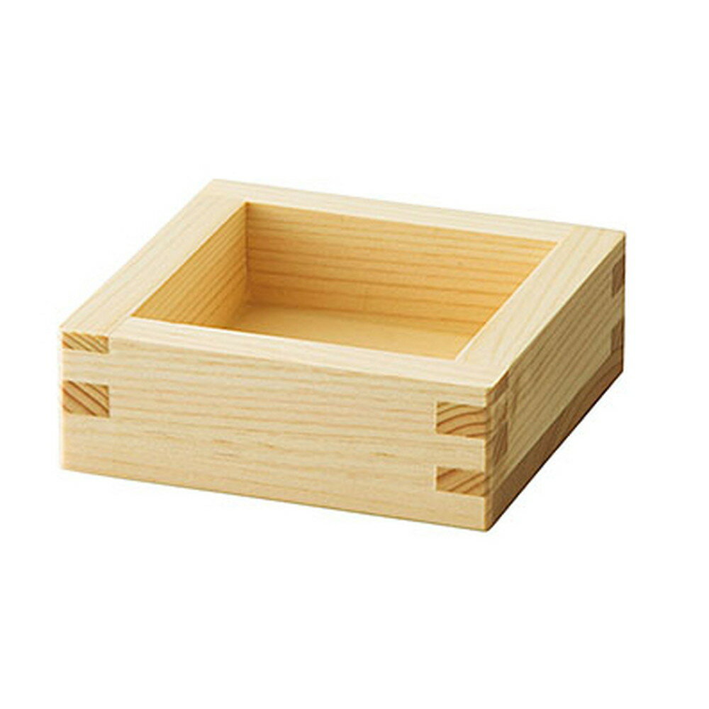 スタッキング檜・1/2合桝 (塗装付) [ 約8.3 x 8.3 x H3.1cm ] 【 枡 】 | 和食 和食器 旅館 料亭 ホテル 飲食店 業務用