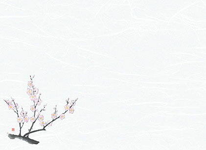 尺3雲竜和紙懐石まっと 花彩 梅 (100枚入) [約26.4×39cm] | 和食 料理 定食 懐石料理 演出 テーブルウエア テーブルマット 懐石マット ランチョンマット