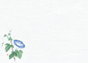 尺3雲竜和紙懐石まっと　花彩　朝顔 (100枚入) [約26.4×39cm] | 和食 料理 定食 懐石料理 演出 テーブルウエア テーブルマット 懐石マット ランチョンマット